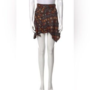Isabel Marant silk printed wrap skirt sz 34